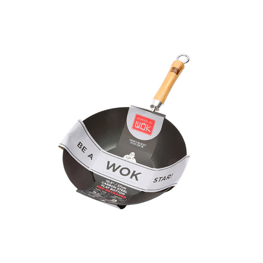 10.5" PRE SEASONED CARBON STEEL WOK (12322051)