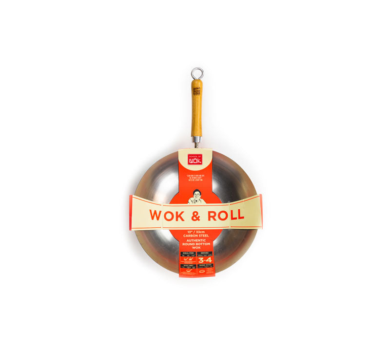 13" WOK & ROLL ROUND BOTTOM WOK (12322001)