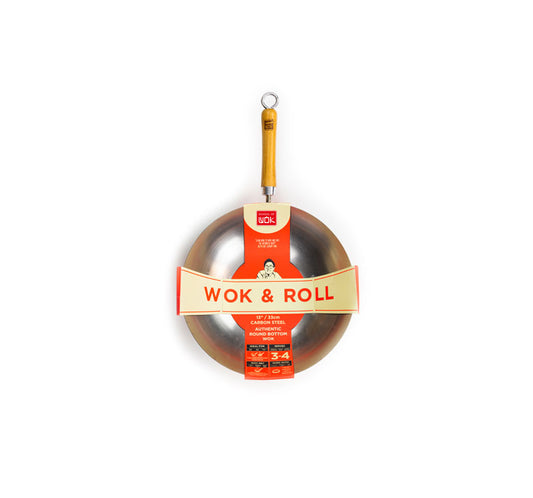 13" WOK & ROLL ROUND BOTTOM WOK (12322001)