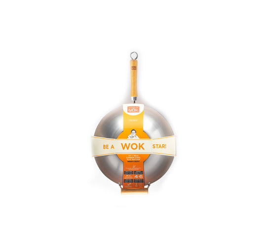 14" HEAVY DUTY CARBON STEEL WOK (12322042)